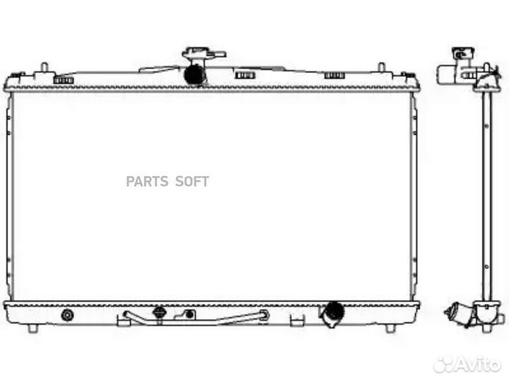 Радиатор охлаждения Тойота Камри 25 A/T 11-16