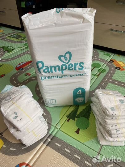 Подгузники Pampers premium care 4