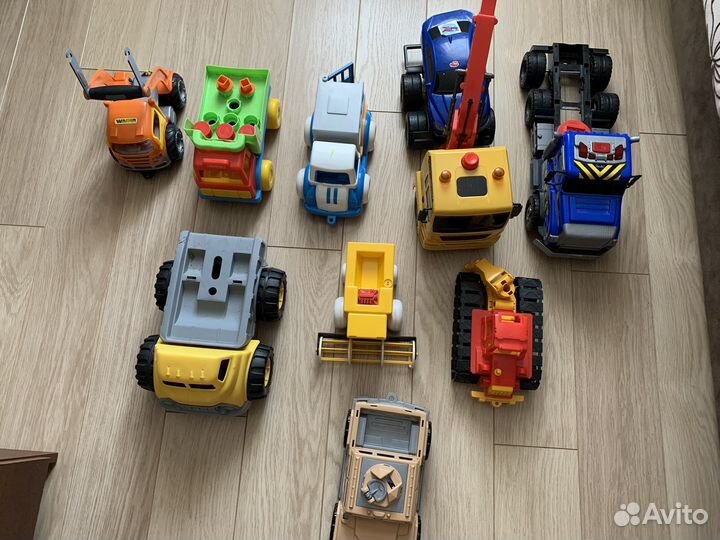 Машинки полесье, трактор, эвакатор, музыкальные