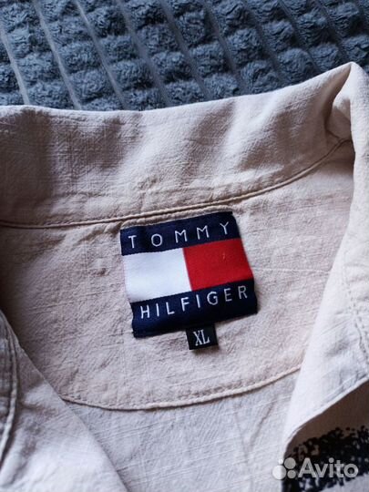 Хлопковое поло (футболка) мужское Tommy Hilfiger