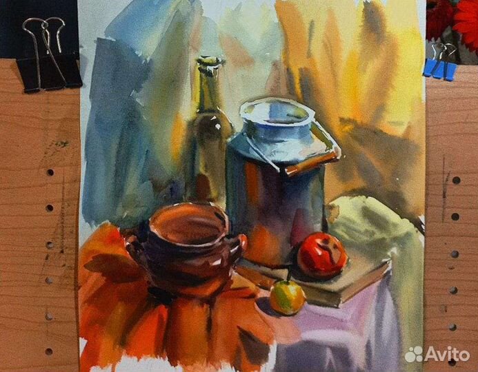 Натюрморт акварель