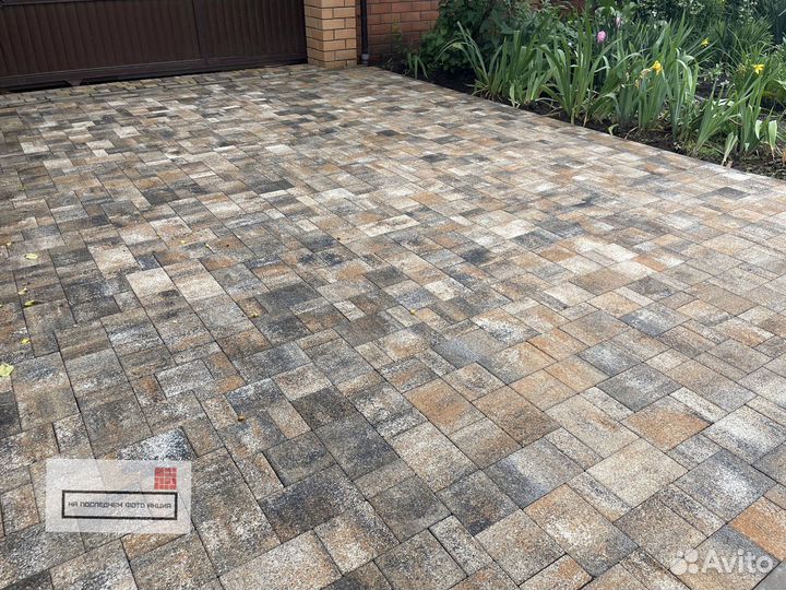 Тротуарная плитка кирпичик