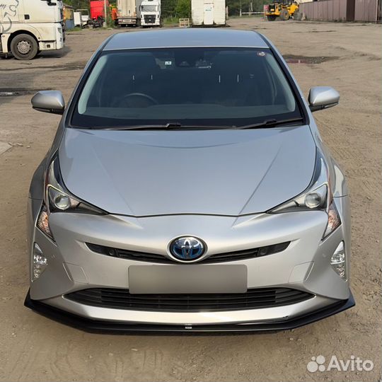 Передний сплиттер, губа Toyota Prius ZVW50 15-18