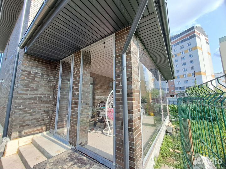 Гибкие окна жидкое стекло для террасы под ключ