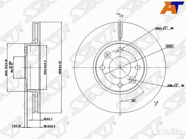 Диск тормозной renault logan