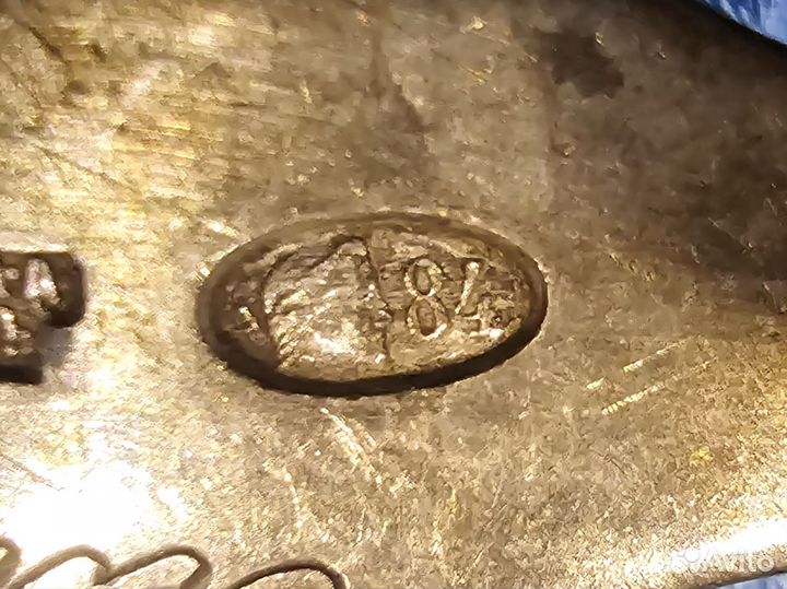 Антикварный прибор из царского серебра