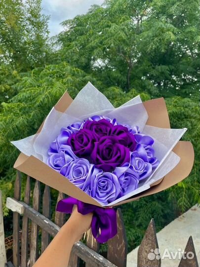 Букет из атласных лент