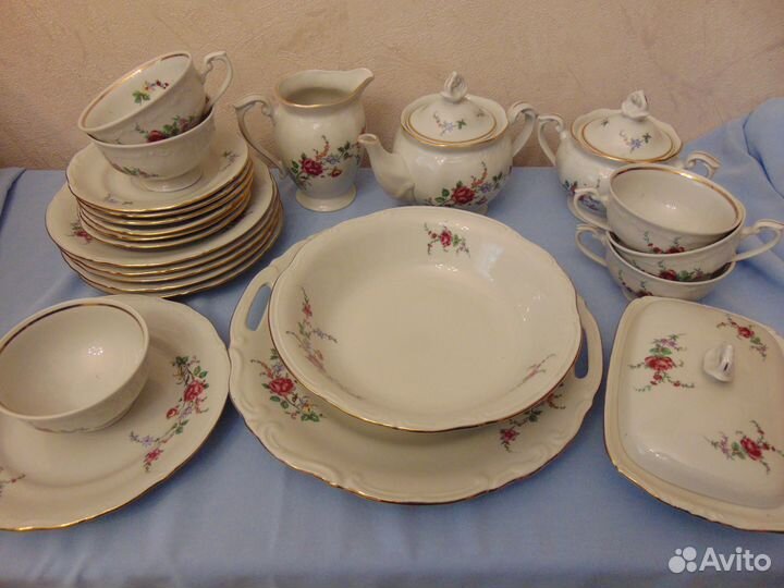 Сервиз чайный.chodziez.Польша.24 предмета