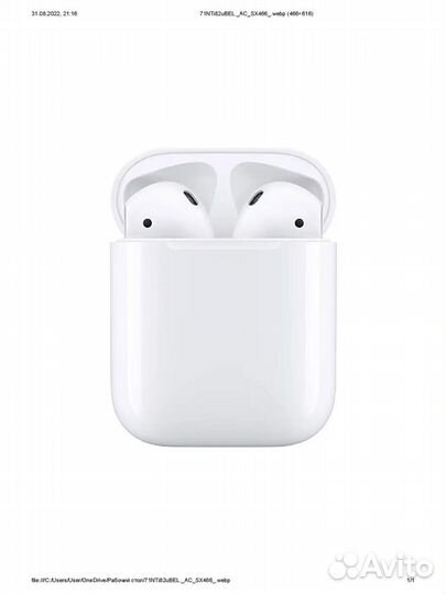 Airpods 2 оригинал новые гарантия год