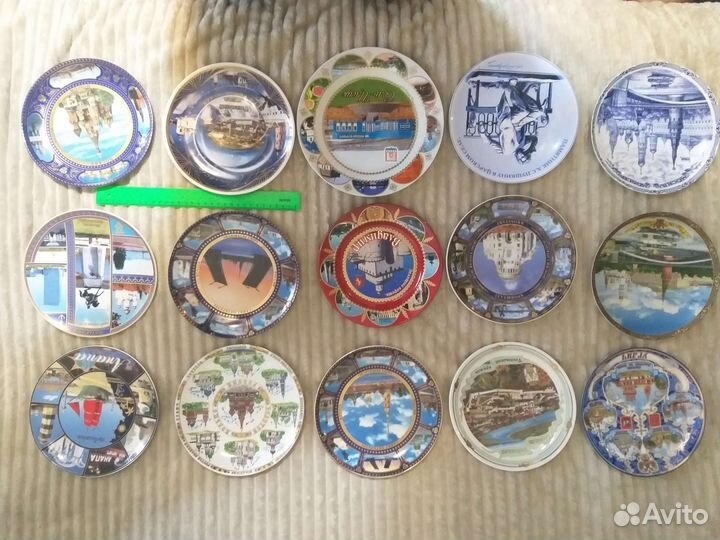 Сувенирные настенные тарелки (города)