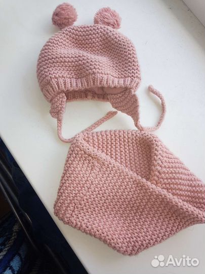 Шапка снуд до 2х лет