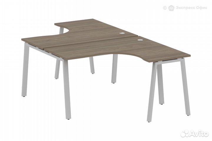 Стол-бенч двойной криволинейный Metal system style