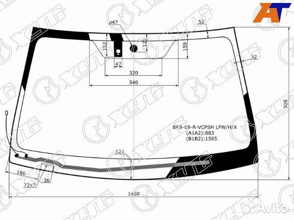 Стекло лобовое subaru legacy