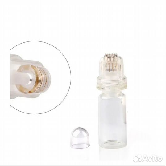 Мезороллер для кожи, с колбой для сыворотки, 64 иг