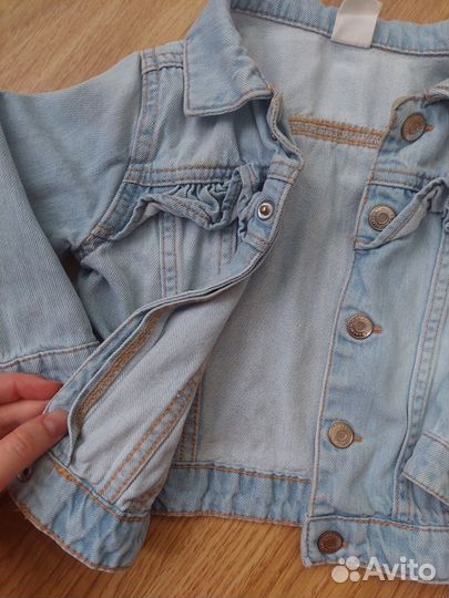Джинсовая куртка на девочку 86р