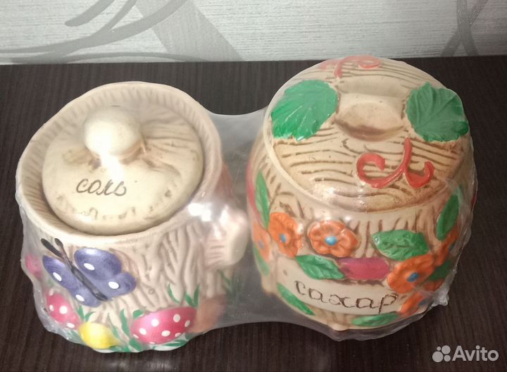 Набор для сахара, соли, варенья, ложка-подставка