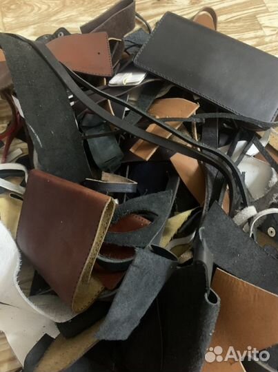 Обрезки кожи натуральной