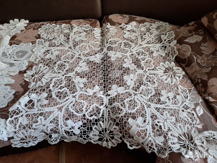 Старинное вологодское кружево. Накидки на подушки