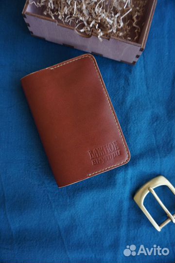 Обложка на паспорт (нат. кожа)