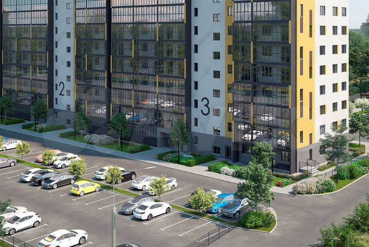 3-к. квартира, 74,8 м², 12/17 эт.