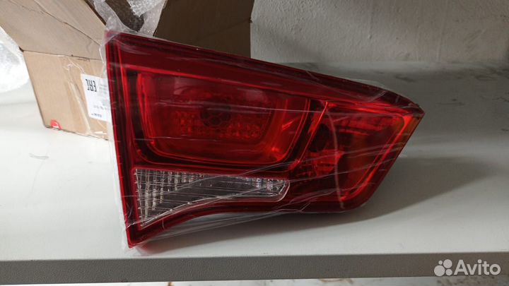 Фонарь левый внутренний Kia Rio 3 седан, 2015-2017