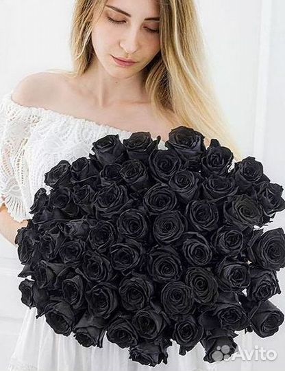 Чёрные розы Доставка цветов Букеты
