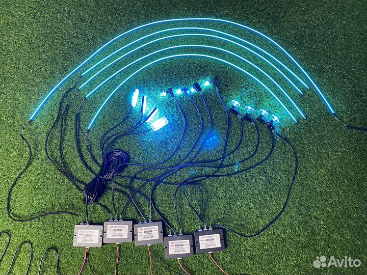 Контурная подсветка салона ambient light в машину