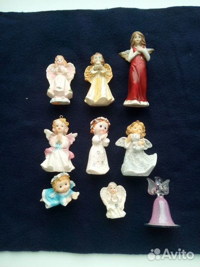 Коллекция ангелочков 9 шт, статуэтка