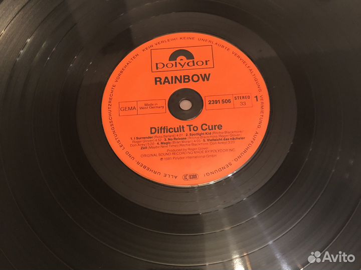 Виниловые пластинки Lp Rainbow