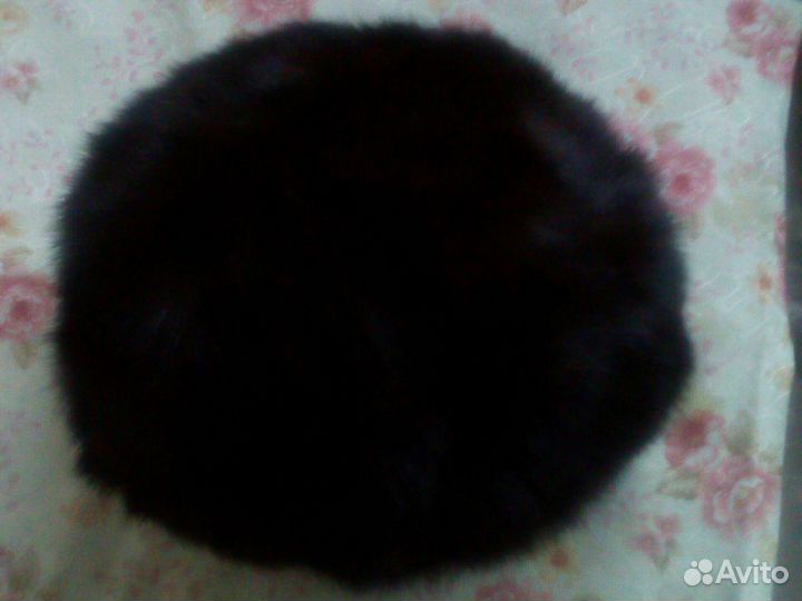 Берет женский черный норковый