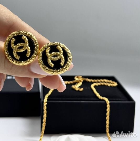 Серьги chanel