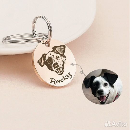 Адресники для собак на заказ, брелок с qr кодом