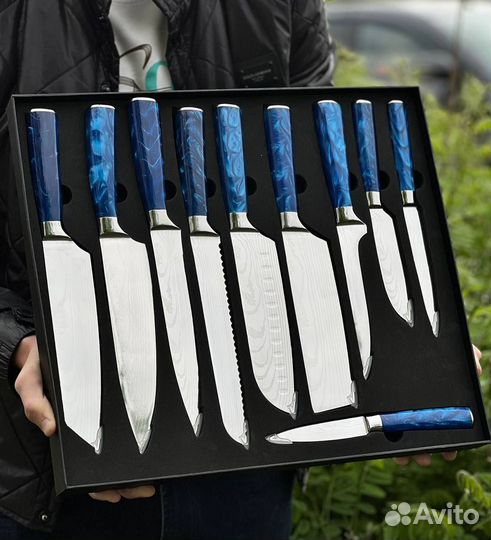 Набор кухонных ножей ручной работы