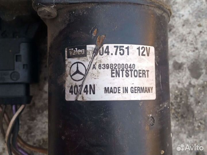 Моторчик стеклоочистителя Mersedes Vito 639