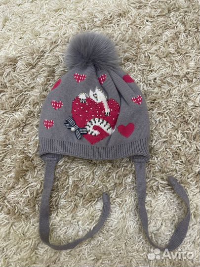 Зимняя детская шапка для девочки