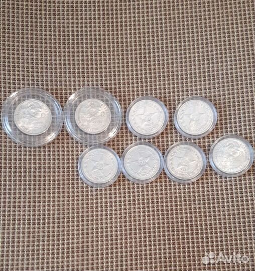 Лот серебряных полтинников СССР
