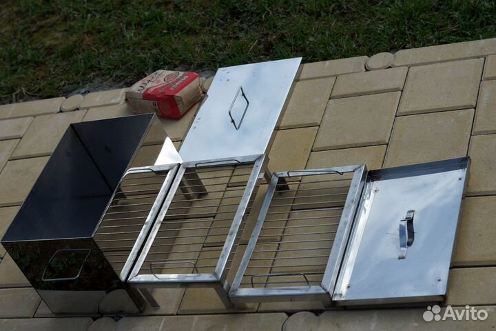 Коптильня из нержавейки 25х25х40