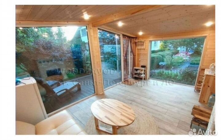 Баня каркасная 7х5 м S5–045-M333