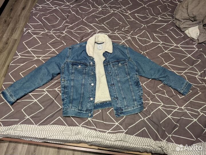 Джинсовая куртка с мехом H&M