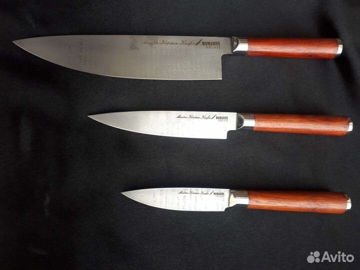 Кухонные ножи из дамасской стали