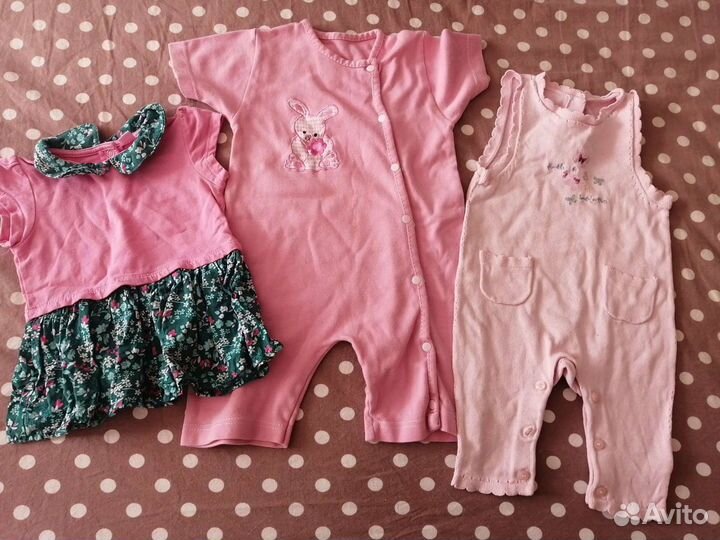 Детские вещи на девочку до 12 месяцев