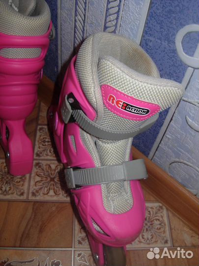 Роликовые коньки ReAction детские раздвижные 28-31