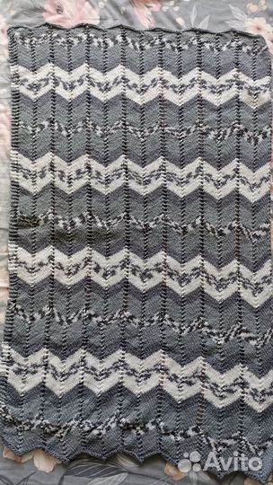 Детский пледик вязаный