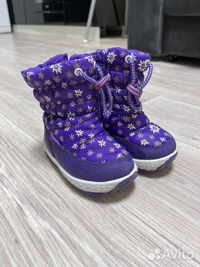 Дутики для девочки демисезонные теплые 22