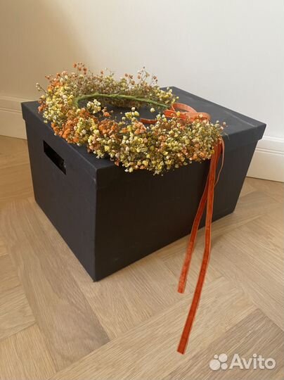 Венок на голову из гипсоыилы (сухоцвет)