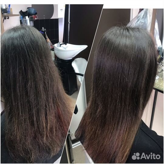 Кератиновое выпрямление волос