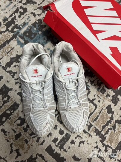 Кроссовки nike shox tl white
