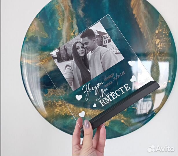 Постер-рамка на стекле с фото art097