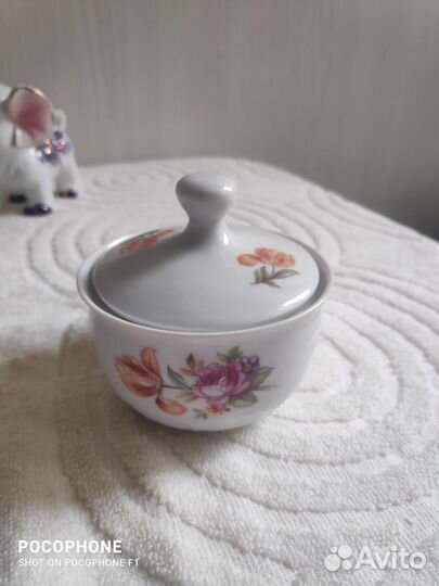 Кофейный сервиз ГДР Мейсенский букет