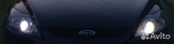 Комплект линз ford focus 2 рестайлинг, стекла фар